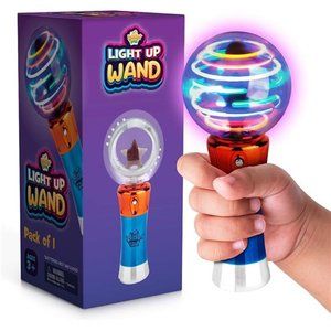 Spinning LightUp Wand for Kids in GiftBox,Rotating LED BallToy,Stocking Stuffers